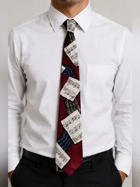 Chez Roffe Upbeat | Accessories | Vintage Roffe 0 Silk Tie Sheet Music ...